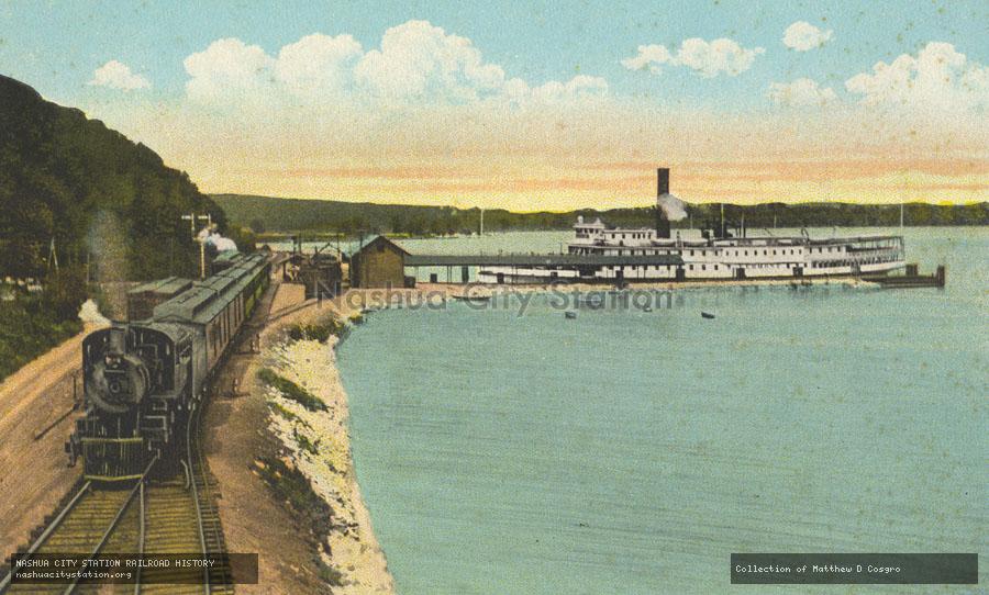 Postcard: Montcalm Landing on Lake Champlain, New York